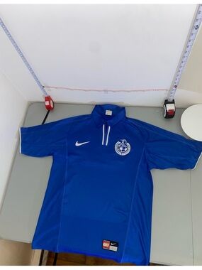 Vintage Hapoel Petach- Tikva FC Nike Blue Soccer Jersey Rare size L